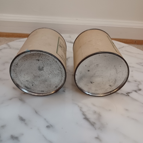 Vintage Tins of Sparkling Tinsel set of 2 vintage tinsel gold & red/pink glitter - Picture 7 of 10